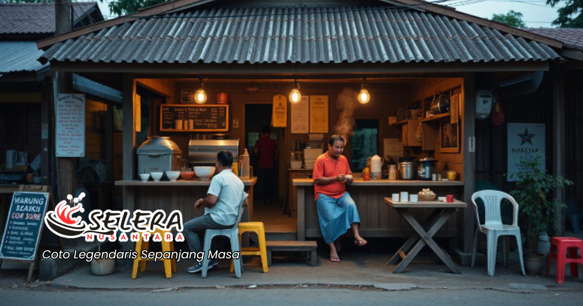 Warung Coto Makassar Legendaris yang Terkenal Warung Coto Makassar legendaris dengan sajian khas dan suasana tradisional
