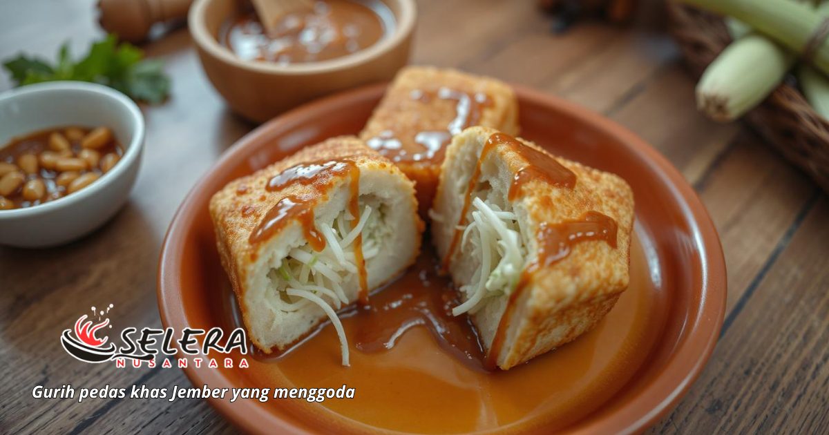 Tahu Kocek Khas Jember Kuliner Jawa Timur Tahu kocek khas Jember dengan bumbu pedas dan lontong