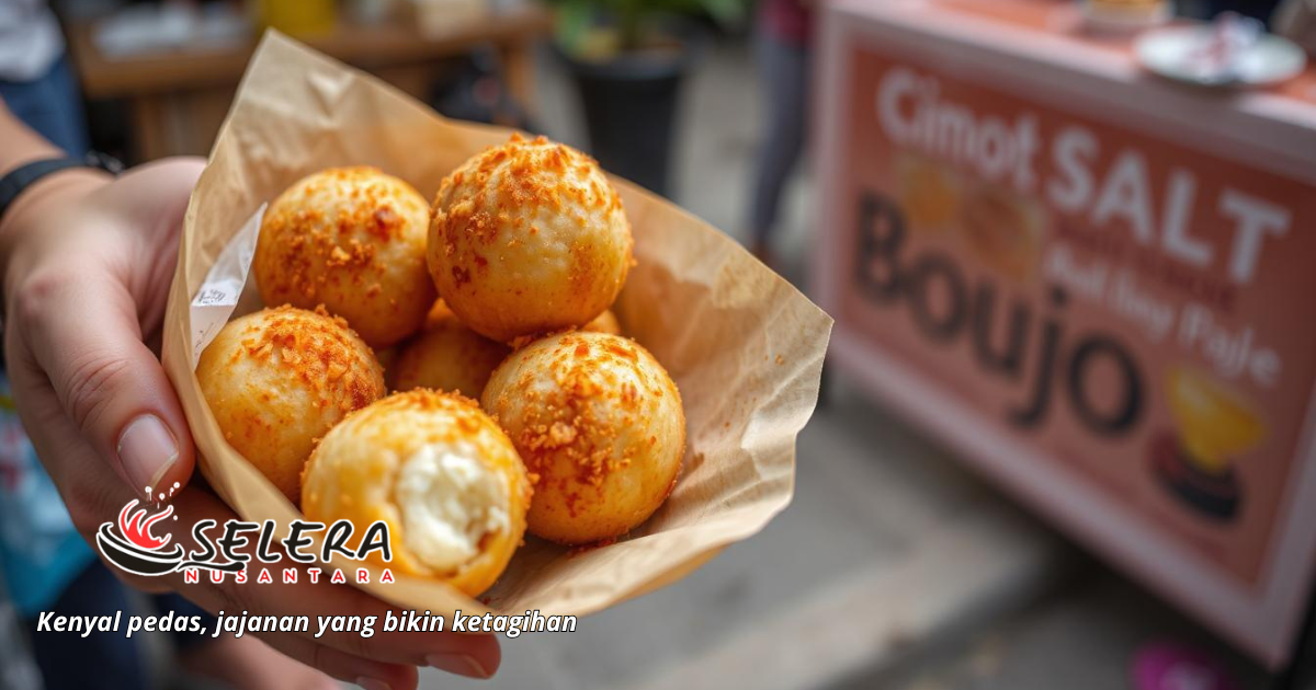 Resep Cimol Bojot Jajanan Tradisional Favorit Resep cimol bojot kenyal dengan bumbu pedas gurih